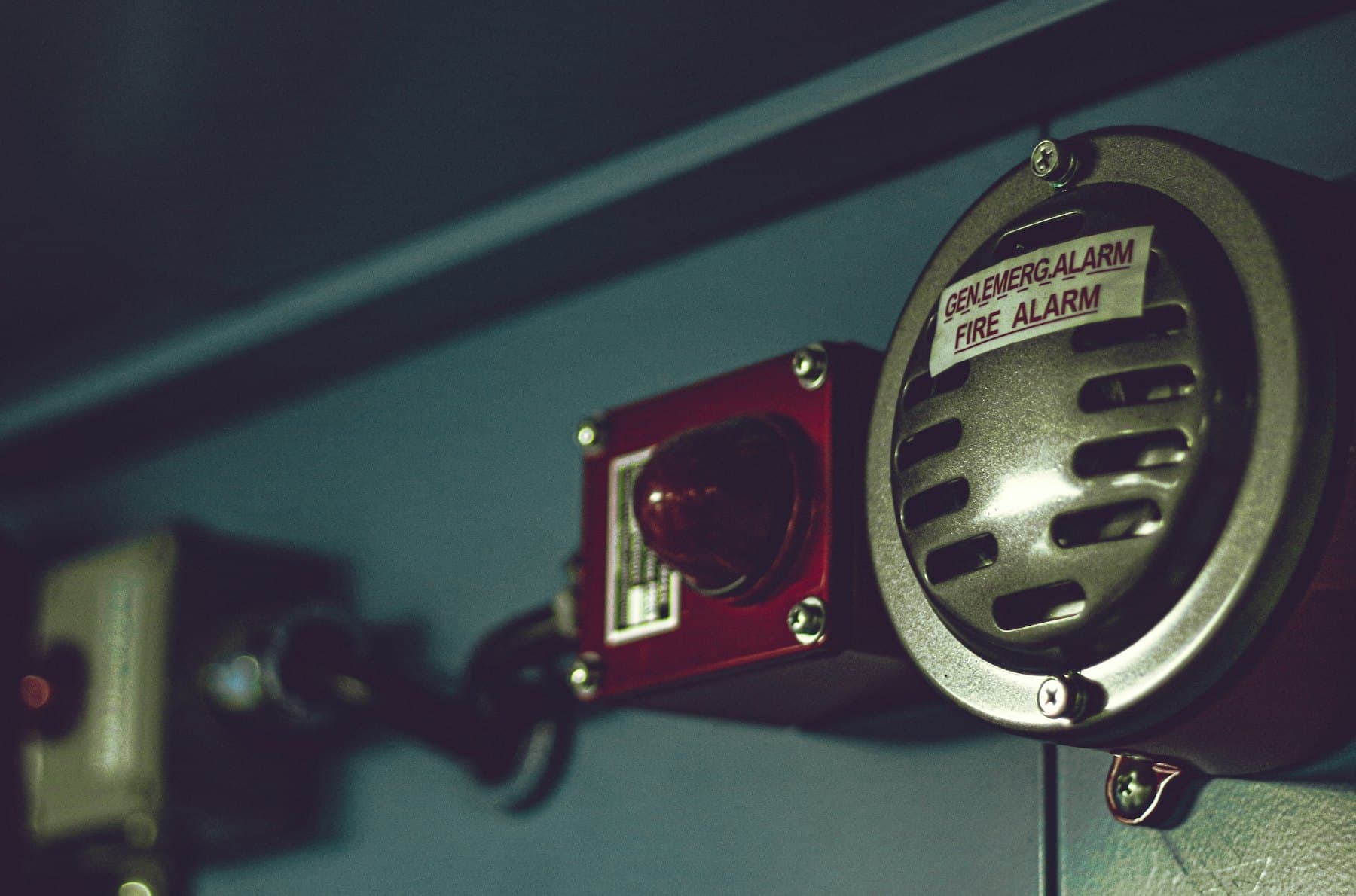 Fire safety equipment being inspected during an audit